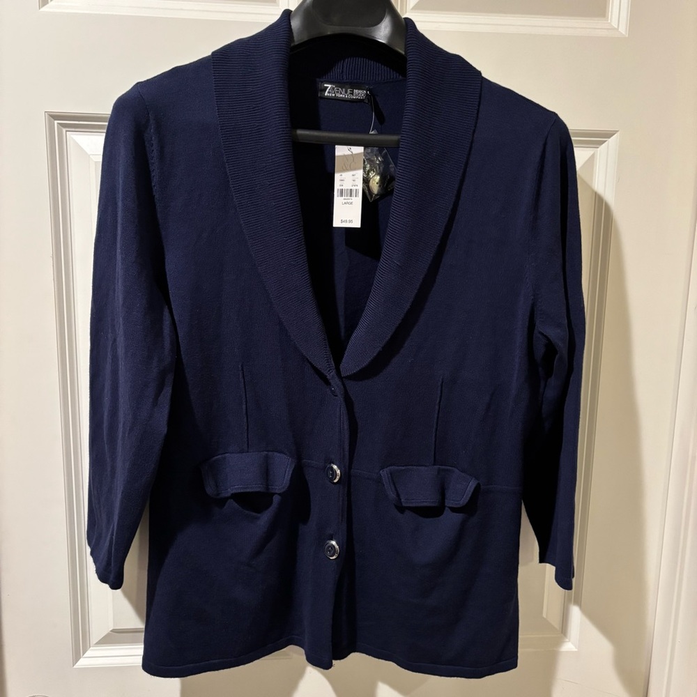 Women's Navy Blue Cardigan